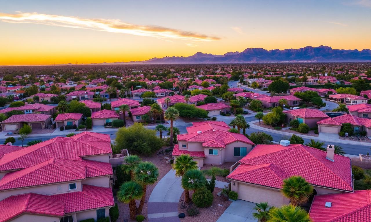 Aerial view of Mesa, AZ