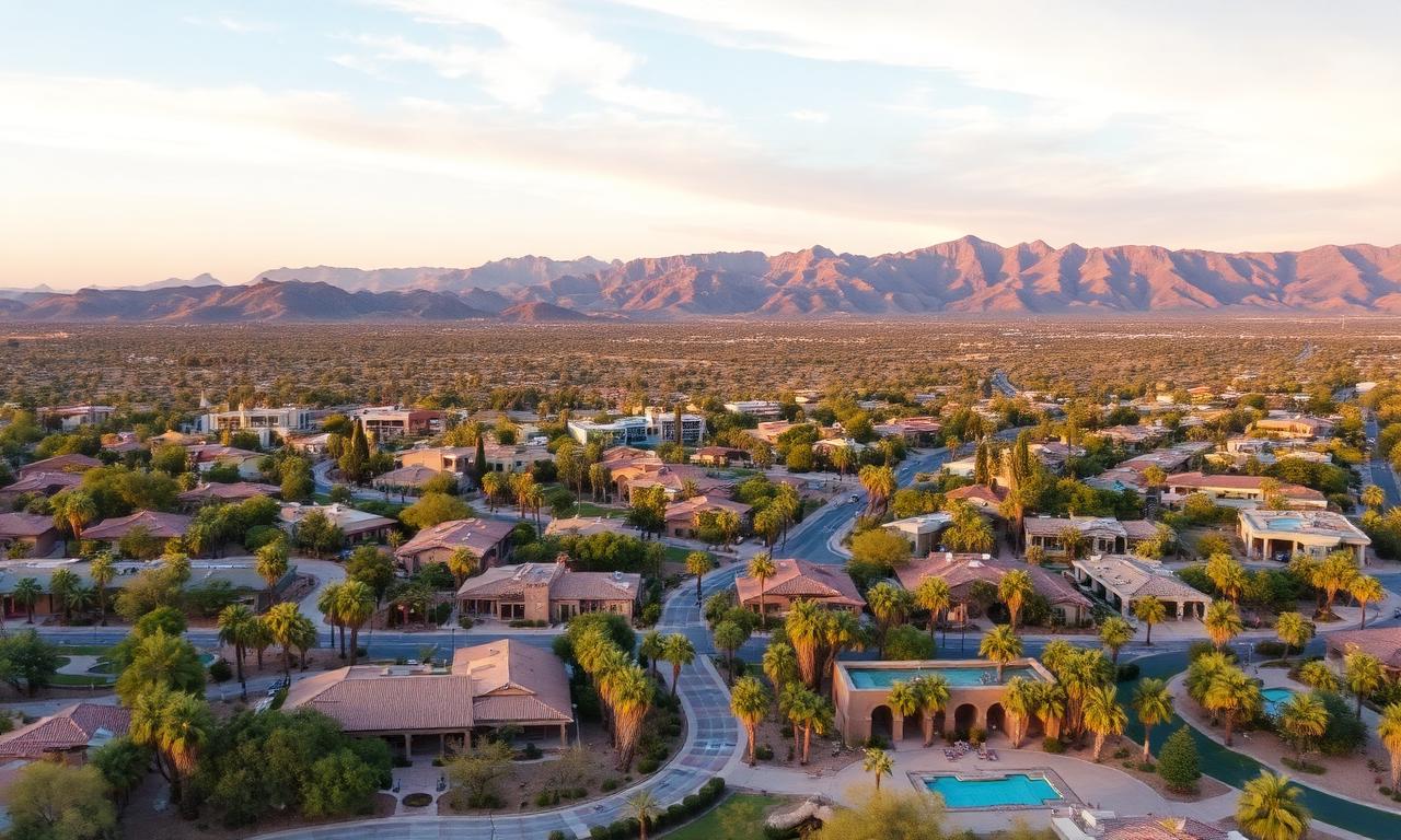 Aerial view of Scottsdale, AZ